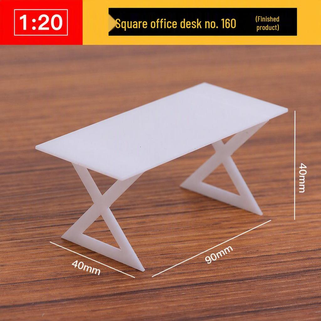 1:20 Scale 3D Miniature Architectural Model: Floor Plan Scene with ABS Furniture