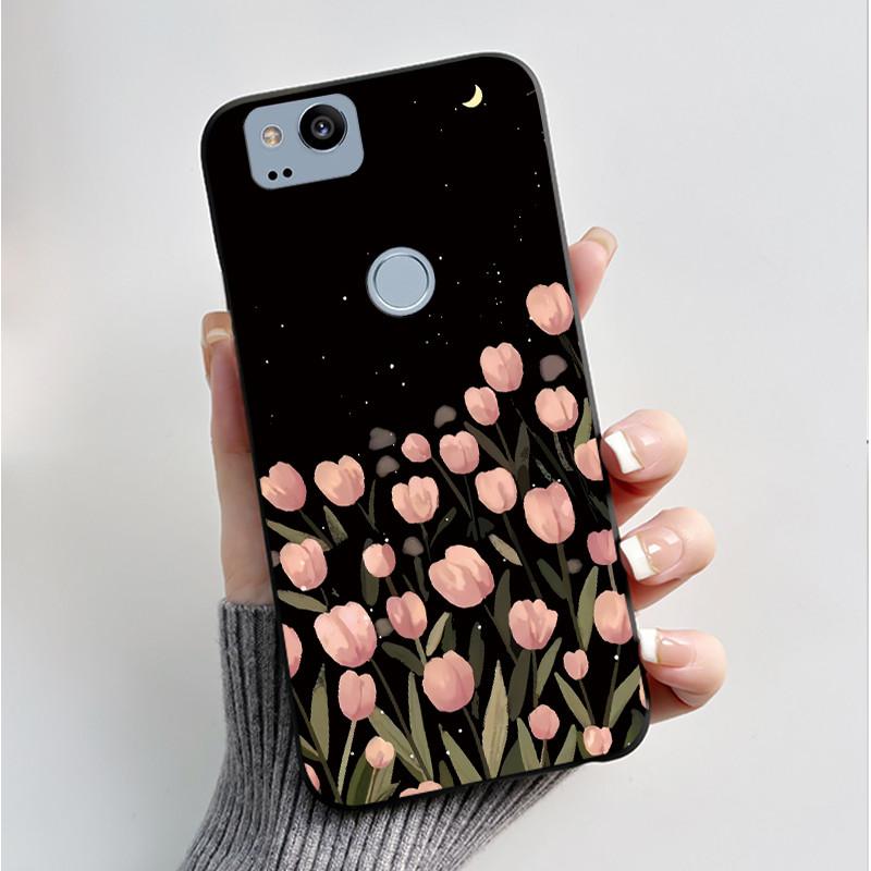 Pattern Case For Google Pixel 2 XL Pixel2 Funda Soft Silicone Shell For Google Pixel 1 XL Pixel1 Cover Cute Flower Casing Coque