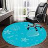 1pc Office Carpet Chair Mats Oceanic Seashells Starfish Pattern Perfect for Decorating Office Chairs, Living Rooms, Or Bedrooms