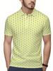 Men'S Short-Sleeve Polo with a Flat Digital Print Design - Non-Textured