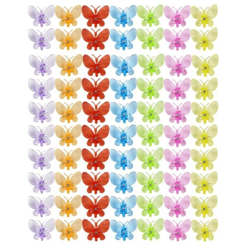 

70Pcs Butterfly Shape Plant Clips Heavy Duty Plastic Clamps Fit for Climbing Flowers Orchids Support Anti Lodging Design 1