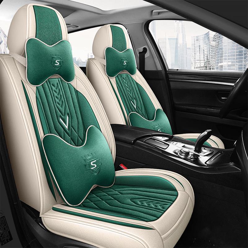 Neuer Stil Four Seasons Universal-Autositzkissenbezug aus Leinen
