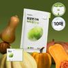 Beplain Green Bean Cooling & Slimming Face Mask (10 sheets)