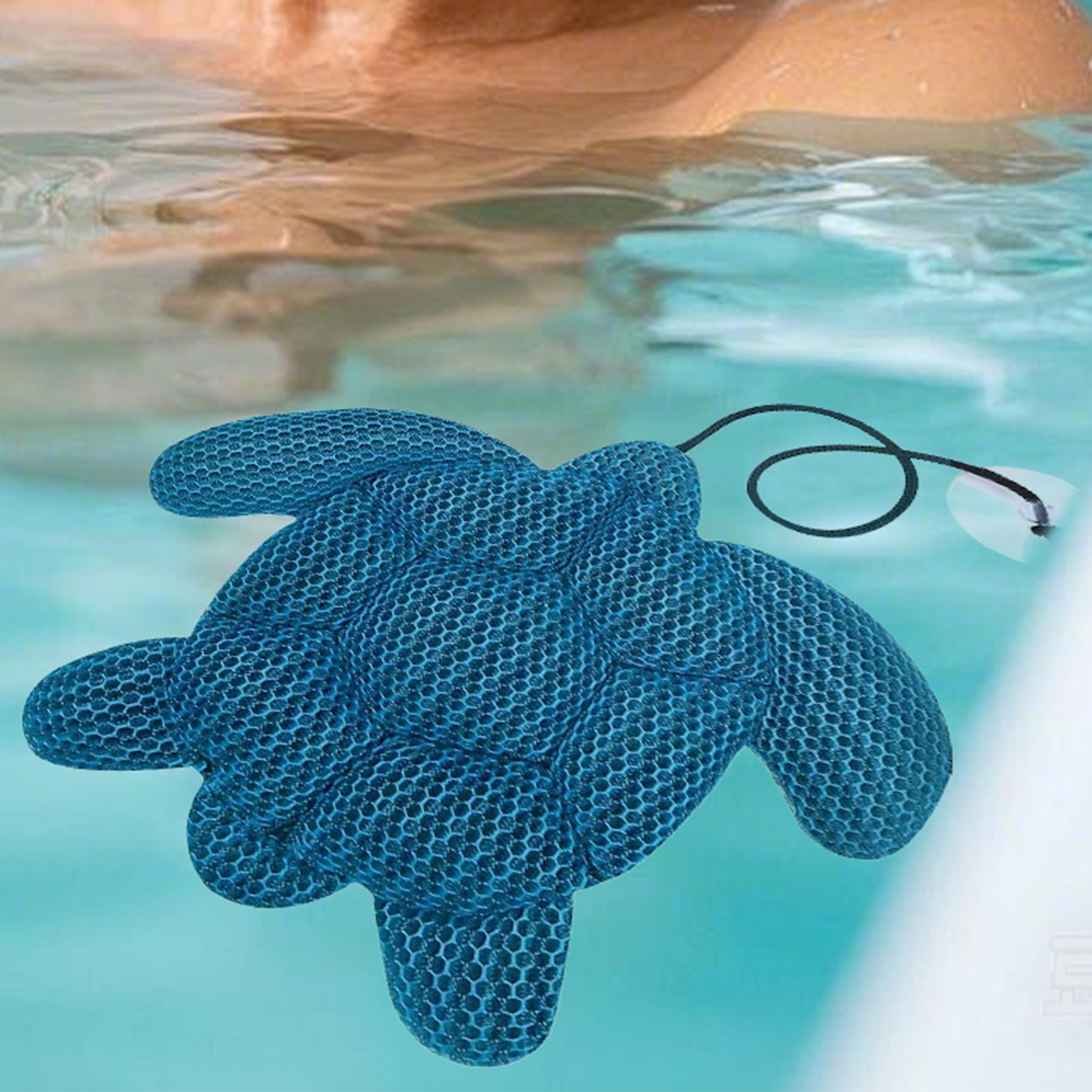 Hot Tub Oil Absorber Turtle Scum Skimmer Remover Foam Filter Bathtub Water Cleaner for Home Use SPA Pool Large Bath Sponge blu