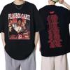 Playboi Carti Álbum de Música Whole Lotta Red Camiseta Estampada Ropa Unisex Camiseta Vintage de Rapero Hip Hop Tops Casuales de Verano Góticos