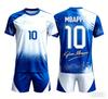 Mbappe No.10 Jersey 3D Printed with Starry Sky Ink Splatter Technology, Quick Drying and Breathable Family Matchingkids T-shirt