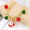 Cartoon Double Layer Christmas Necklace Santa Cartoon Pendant Bracelet  Decoration
