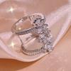 Multi Layer Smart Diamond-encrusted Female Ring Index Finger