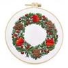 Accessories Xmas Patterns DIY Merry Christmas Cross Stitch Kit Embroidery Hoop Christmas Embroidery