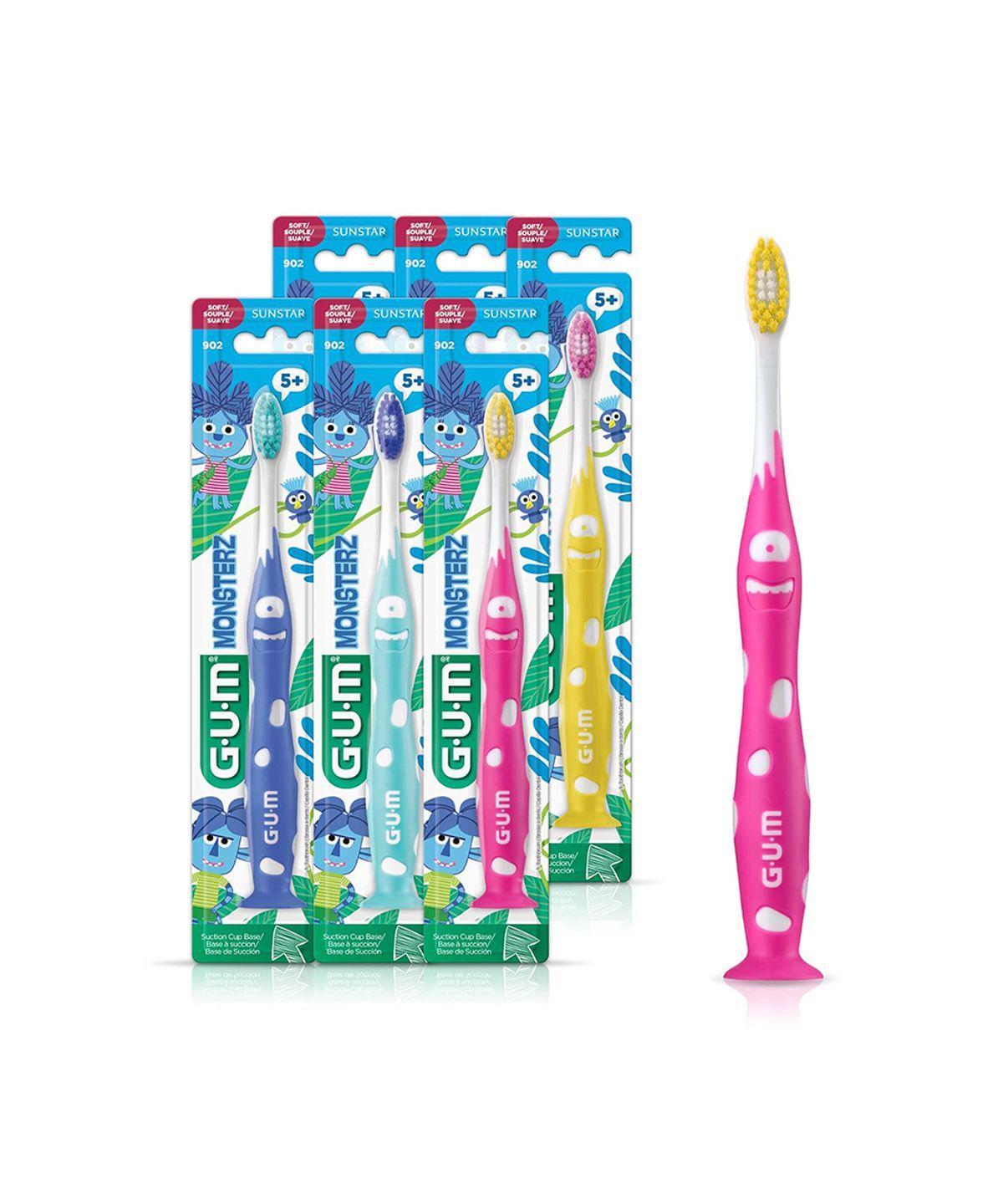 Monsters Eye Children s Toothbrush (Ages 7-9) 4-Pack