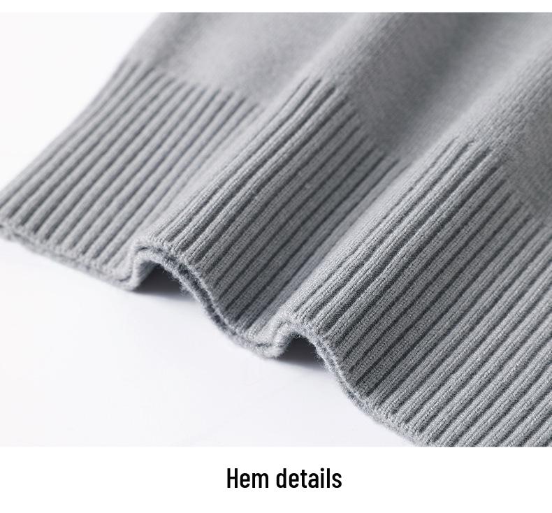 Spring Knitted Top for Middle-Aged & Elderly Women - Turn-Down Collar Loose Pullover Sweater, Casual & Versatile 50s/60s Style