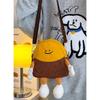 Charming Japanese Style Plush Potato Cartoon Crossbody Bag For Kids With Fun Print