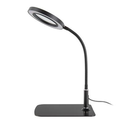 Quadratische Lupe mit Telefonständer, leichte Lupe mit LED-Licht, praktisch zum Lesen und Basteln für ältere Menschen
