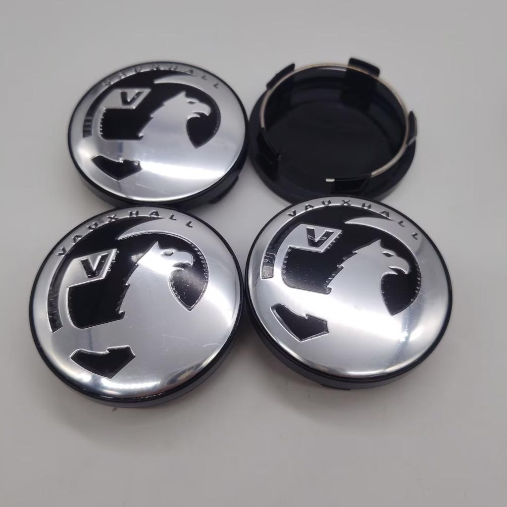 4Pcs/set 58mm With Vauxhall VXR Sticker Car Wheel Center Cap Rim Hub Caps Dustproof Cover Modification Replacement Accessories