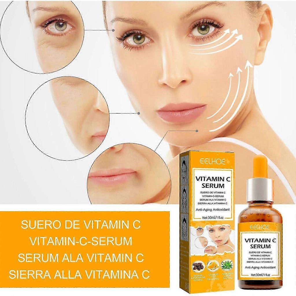 Revitalizing Vitamin C AntiAging Face Serum with Retinol  Jojoba Oil  Hydrating, Skin Renewal, Reduces Fine Lines  Wrinkles, Suitable for Face, Nec