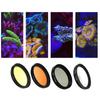 4 in 1 Filtro per obiettivo della fotocamera del telefono Filtro per obiettivo giallo arancione per acquario Fotografia di coralli
