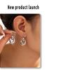 18k Gold Plated Geometric Korean Style Titanium Earrings – Trendy Women's Jewelry