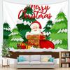 Cartoon Santa Claus Tapestry Christmas Tapestry Wall Hanging