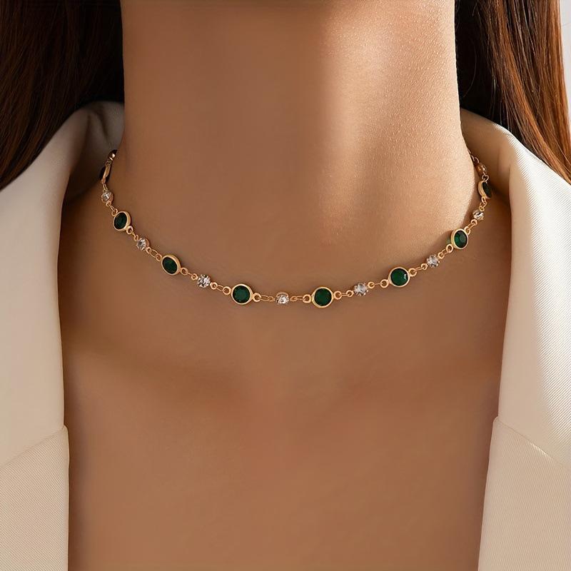 Rhinestone Crystal Fashion Clavicle Necklace
