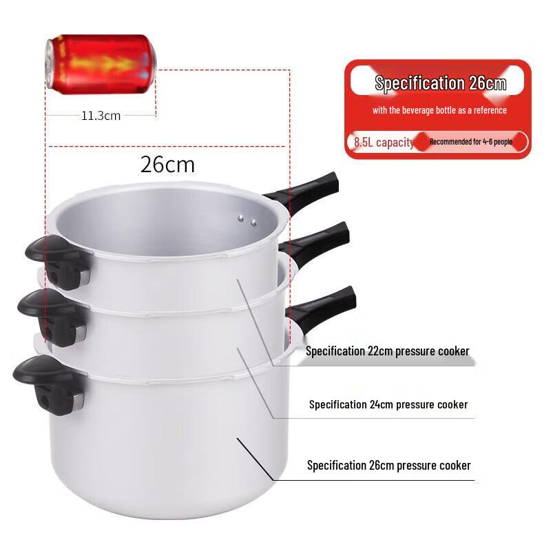 Shuangxi 8.5L 304 Stainless Steel Anti-Explosion Pressure Cooker