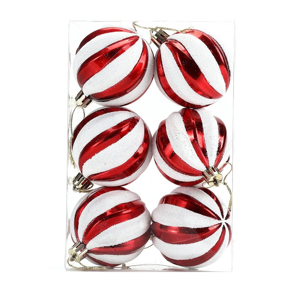 

Красиво оформленный набор из 6 рождественских украшений, которые легко повесить где угодно CJ193