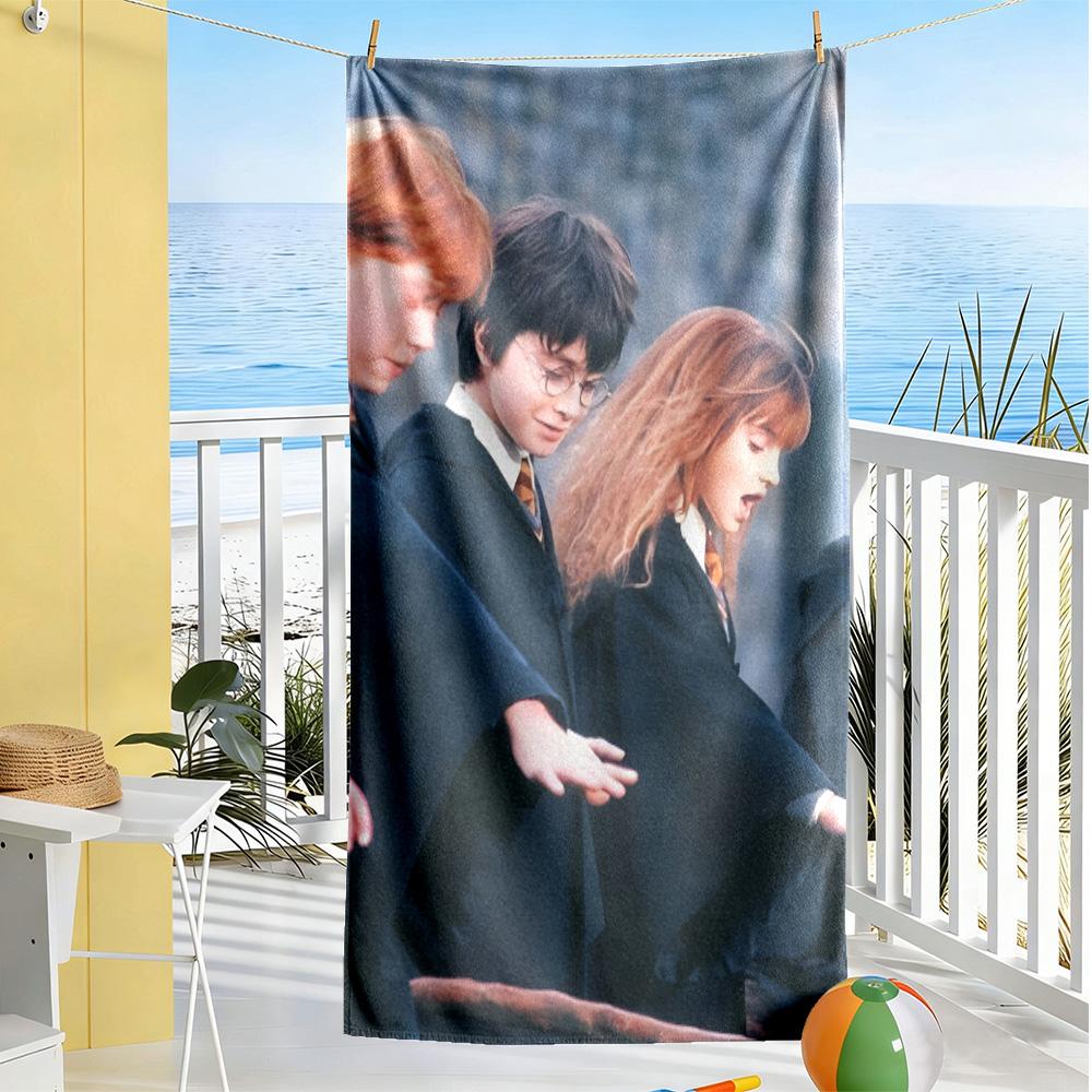 Harry Potter Friends vibrant beach towel soft Printed beach towel Vibrant Pattern Perfect Gift for Friends & Family
