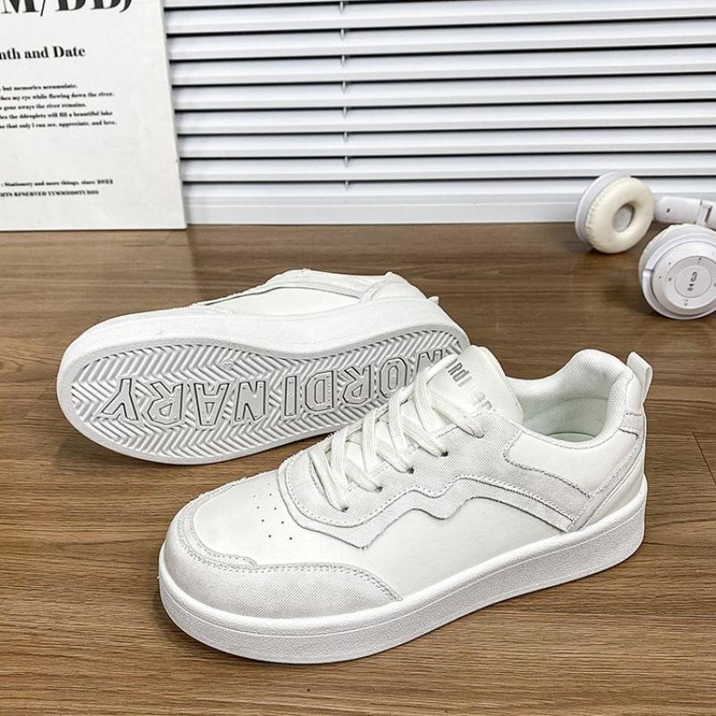 

Women s low-top (help height less than 10cm) wear-resistant rubber sneakers 2025 winter lace-up 35 белый