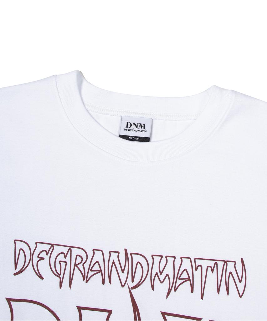 DE GRAND MATIN Edge Logo Tee_White