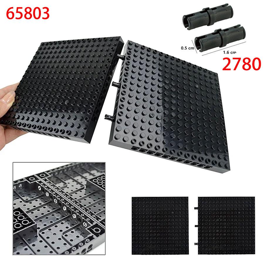 Interesting Toys Unisex Black Compatible 65803 2780 Technical Bricks 16X16 Base Plate Mosaic Pop Pixel Art Bricks Parts Moc Perforated Brick Base Plate Bricks