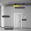 0.5m/1m Hidden Corner LED Skirting Line Aluminum Profile Recessed Backlight Baseboard Connector Wall Trim Floor Bar Strip Light