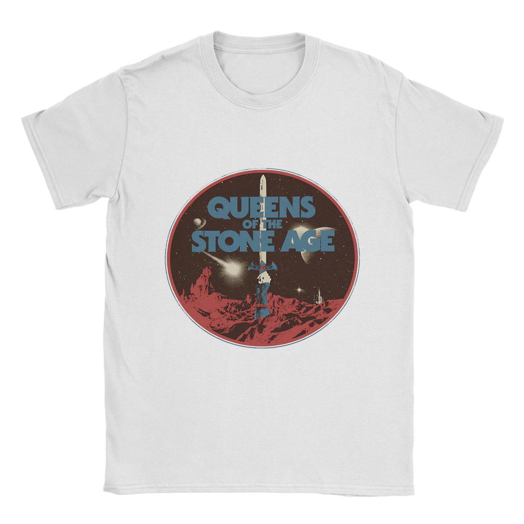 Harajuku T-Shirt Summer Queens of the Stone Age  Novelty T-Shirts for Couple Y2K Basic Big Size Short Sleeve Tops