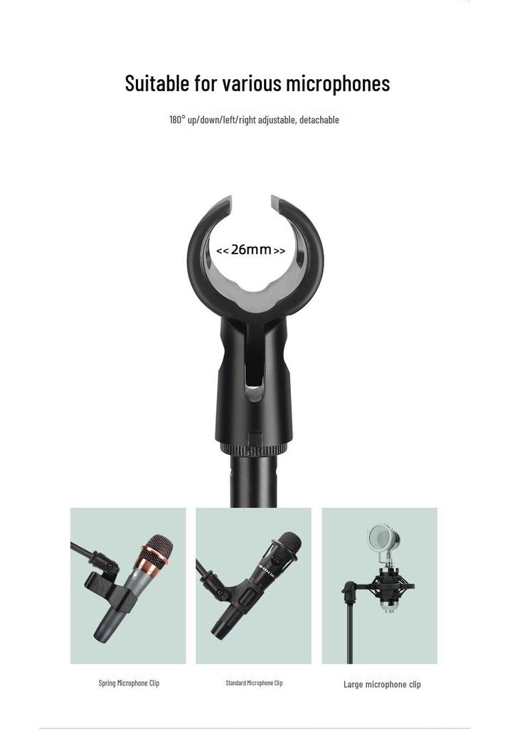 Kids' All-in-One Stage Mic with Folding Tripod for Singing & Streaming