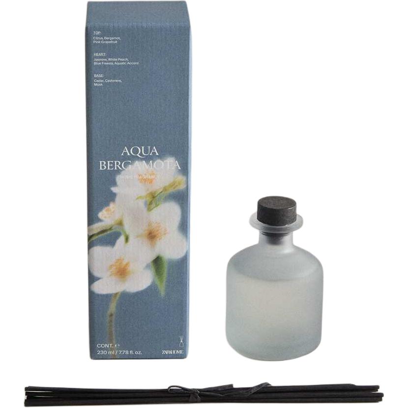 Zara home AQUA BERGAMOTA Thin Stick Air Freshener Aromatherapy Fragrance Blue 230ml