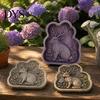 Cement Crafting Tools for Garden Woodland Legends Stepping Stone Mold, Silicone Reusable Casting Animal Shape Molds Mold Path Backyard Decor Concrete