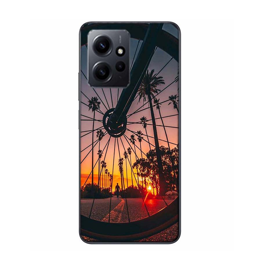 Beautiful Sunset and My Bicycle Phone Case For Redmi Note 13 5G 14 Pro Plus Redmi 12 12C 13C 14C 10 10A 10C 9 9C 9T 9A 8 8A K70