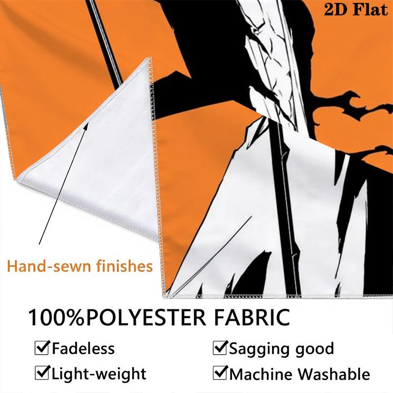 Bleach Wall Tapestry Aesthetic Wall Hanging Printed Fabric Blanket Decorative Tapestries for Bedroom Living Room Home Decor