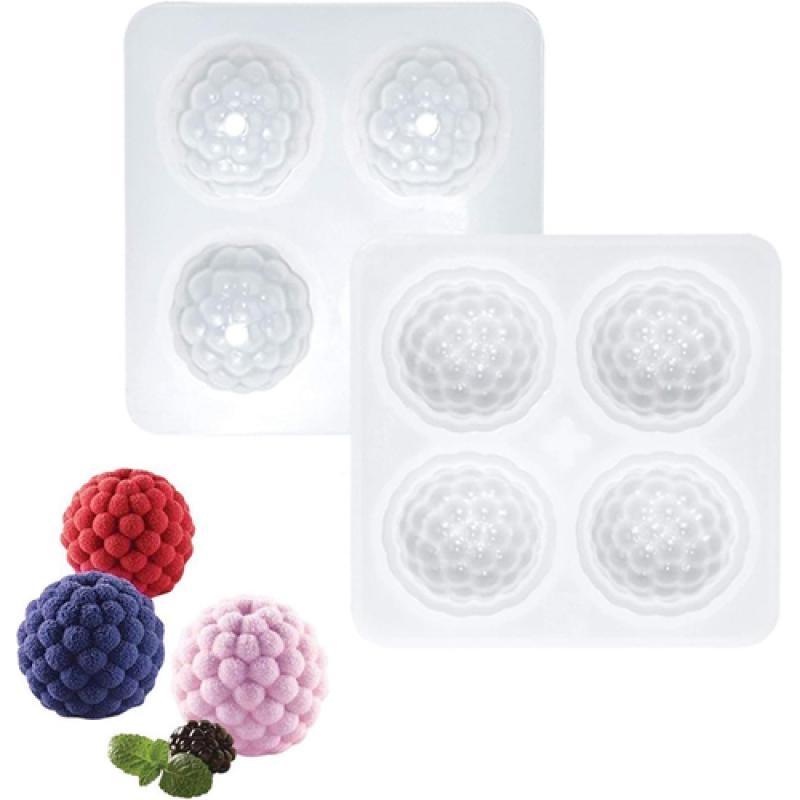 Practical 3D Raspberry Fruit Silicone Mold French Mousse Dessert Diy Baking Mold Cake Mold Artificial Fruit Production Tools