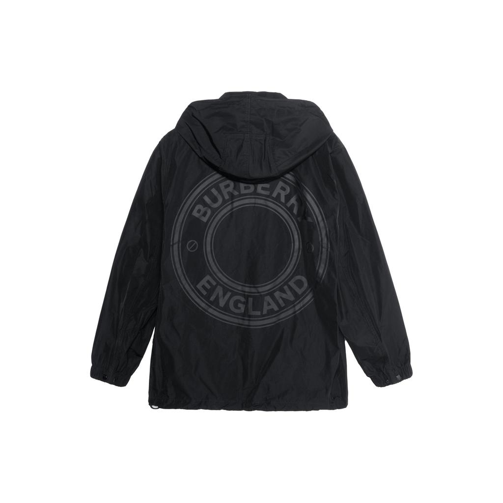 Burberry Logo Graphic Detachable Hood Windbreaker Jacket 80431441