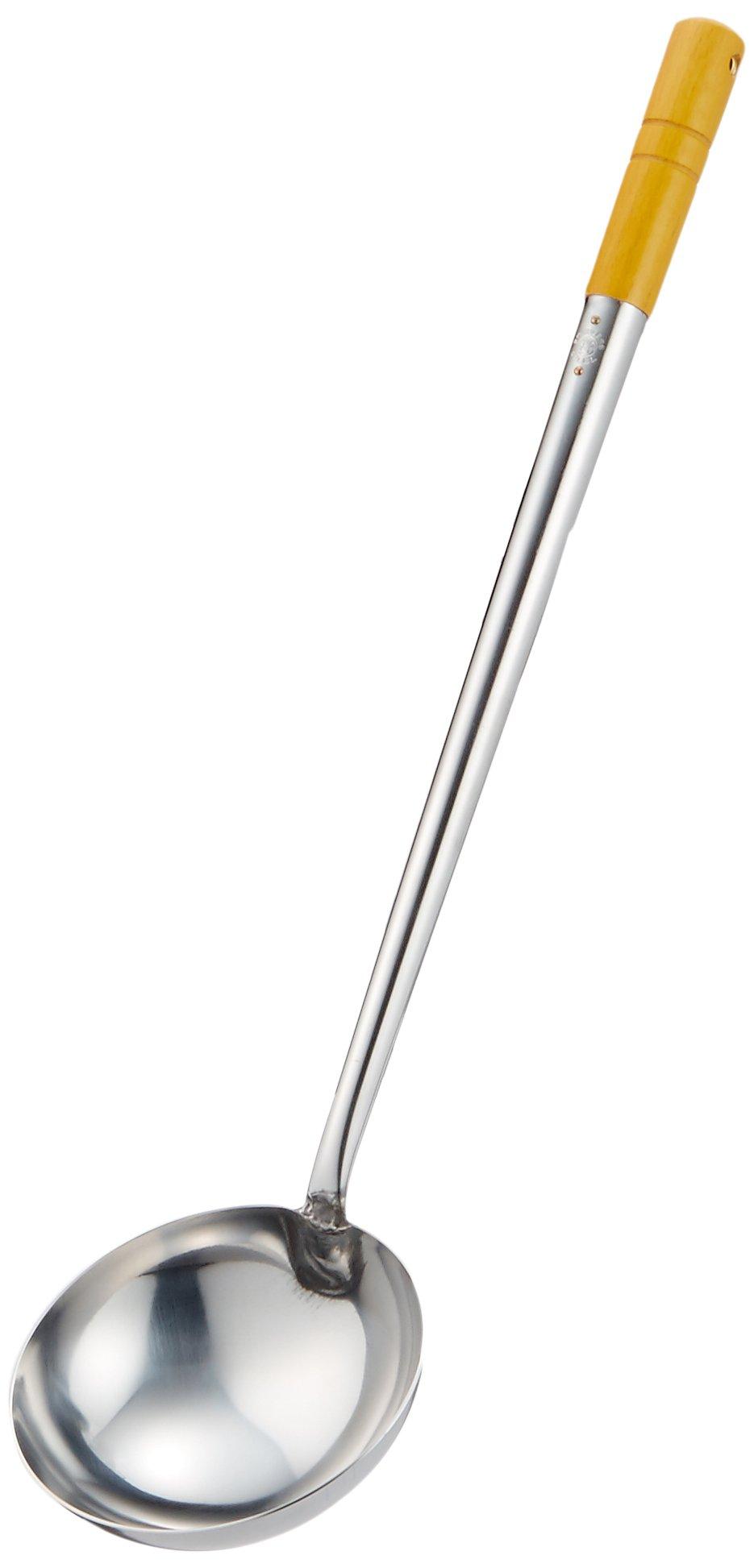 

Wahei Freiz Kitchen Tools Chinese Food Fried Rice Chinese Ladle Ajido Large 250ml Stainless Steel Made in Japan AD-020