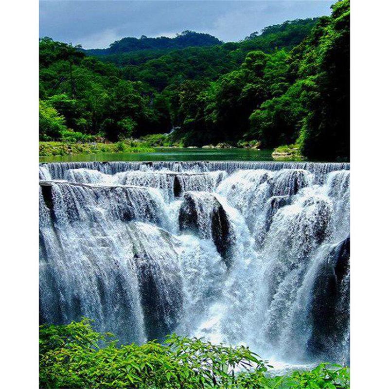 5D DIY Diamond Painting Mountain Landscape Diamond Embroidery Cross Stitch Kit Rhinestone Mosaic Home Decor