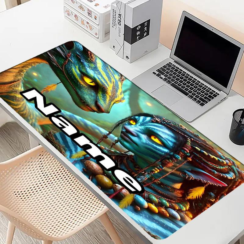 Tapis de souris personnalisé avec nom et avatar, Tapis de bureau pour ordinateur portable PC, Tapis de bureau décoratif pour la maison, Support pour clavier, Cadeau