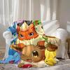 Kawaii E-Eevees Bed Blanket Sofa Blankets and New Year Camping Furry Bedspread the Anime Home Decoration Sofas Bedspreads Fluffy