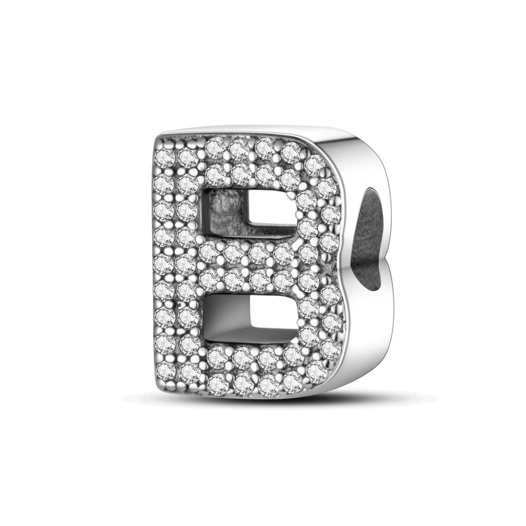 Copper English Letter Series Of Written Symbols Charms Beads Fit Original Fine Bracelets Diy Jewelry Gifts