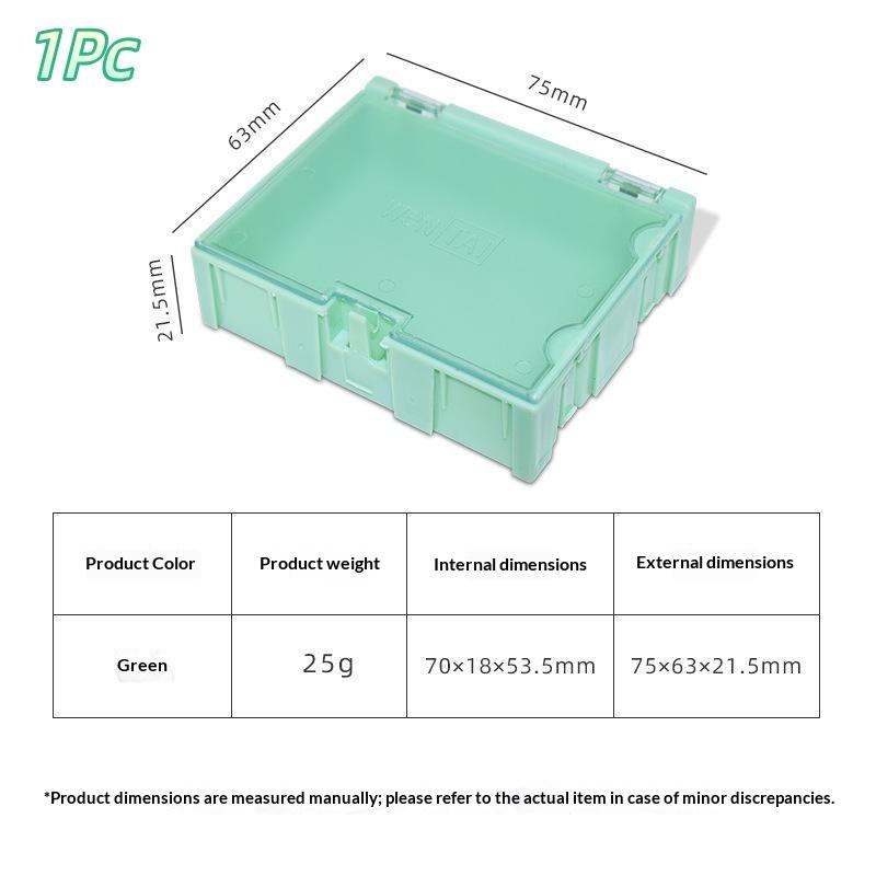 1/2 Pcs Smd Smt Ic Electronic Component Mini Storage Box For Small Parts Jewelry Diy Tools