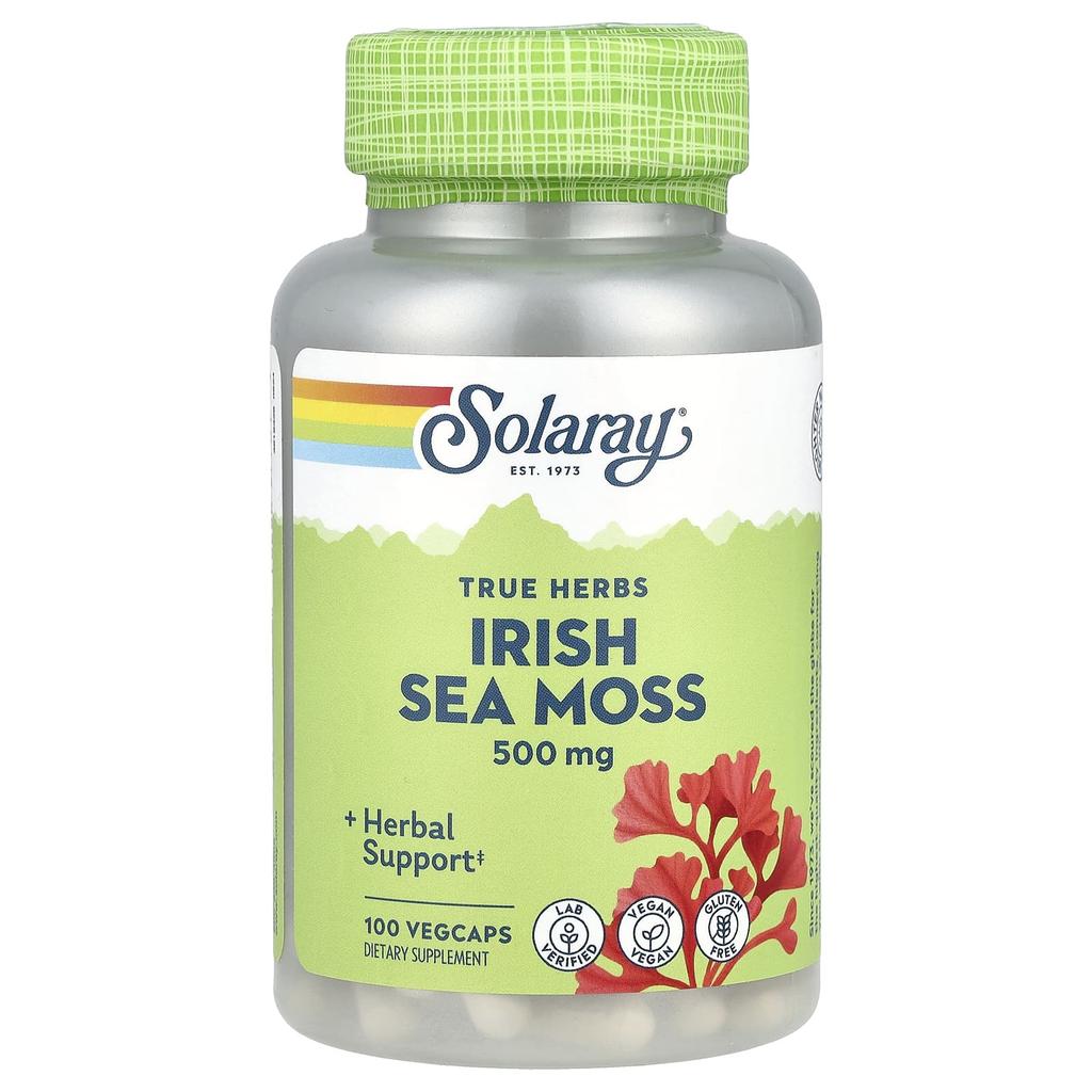True Herbs, Irish Sea Moss, 500Mg, 100 Veggie Caps