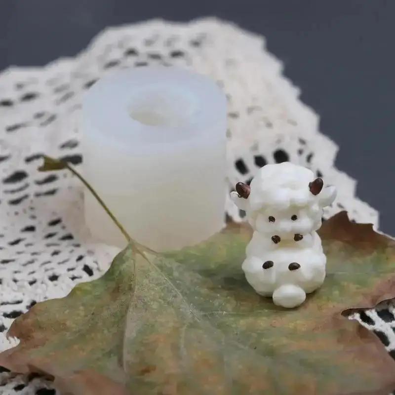 Cute Creative Handmade Silicone Molds Stereo Sheep Gypsum Arrangement Mold Creative Baking DIY Fragrance Candle Accessories