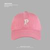 Hat Women's Simple P Letter Baseball Hat Korean Version Versatile Couple Baseball Hat Outdoor Sports Casual Sun Hat Men