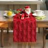 Plush Embroidered Christmas Table Cover Rectangular Dining Tablecloth  Restaurant