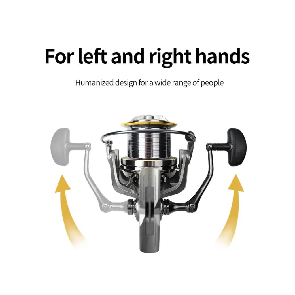 Große Spinning Angelrolle 8000 9000 10000 12000 14000 Reel Drag 20KG Leistungsstarke Rolle Salzwasser Süßwasser Angeln Pesca