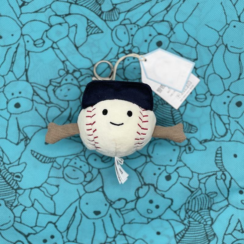 Brinquedos de Pelúcia Marshmallow JC, Chaveiros de Croissant, Brinquedos de Pelúcia Macaron, Pinguins, Trevos de Quatro Folhas, Capivaras, Pingentes de Bolsa de Golfe